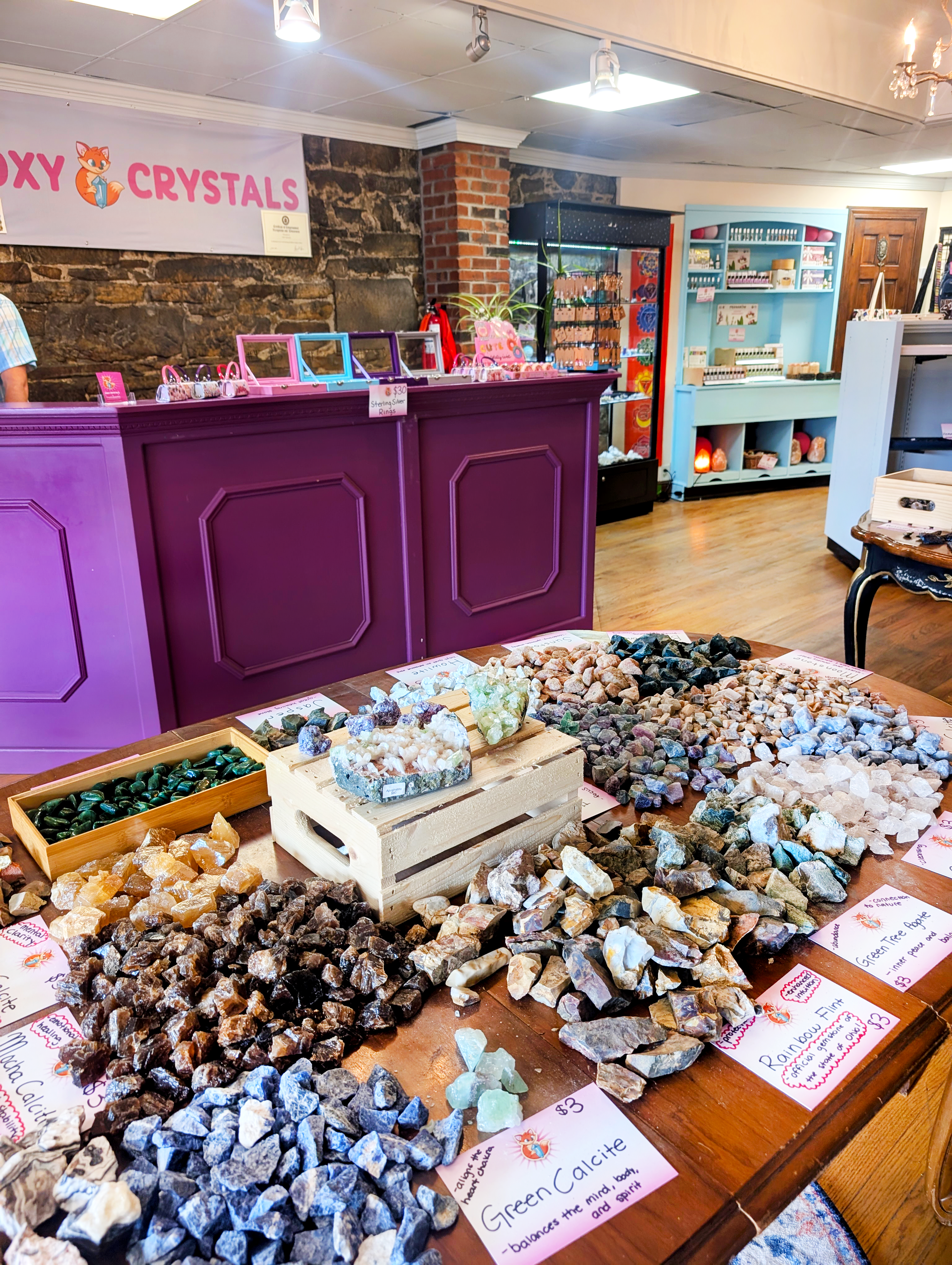 rough crystals, calcite, quartz, fluorite